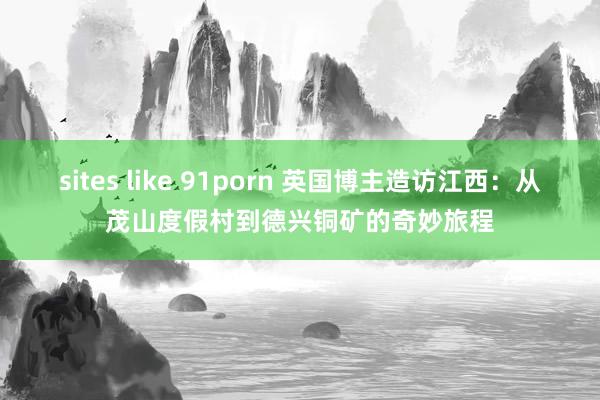 sites like 91porn 英国博主造访江西：从茂山度假村到德兴铜矿的奇妙旅程