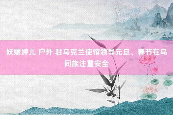 妖媚婷儿 户外 驻乌克兰使馆领导元旦、春节在乌同族注重安全