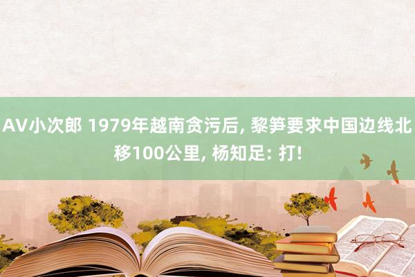 AV小次郎 1979年越南贪污后， 黎笋要求中国边线北移100公里， 杨知足: 打!
