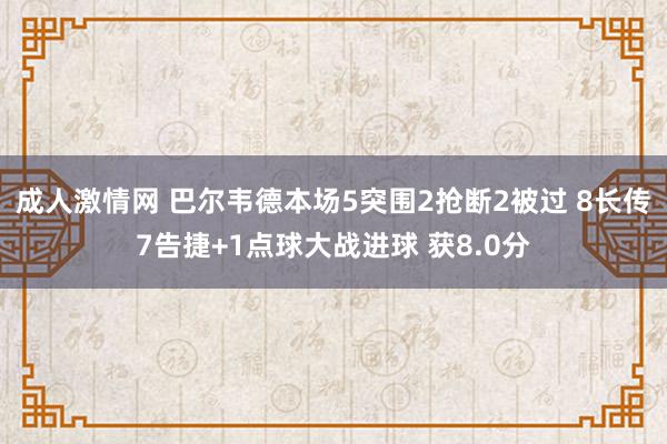 成人激情网 巴尔韦德本场5突围2抢断2被过 8长传7告捷+1点球大战进球 获8.0分