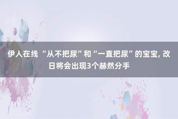 伊人在线 “从不把尿”和“一直把尿”的宝宝， 改日将会出现3个赫然分手