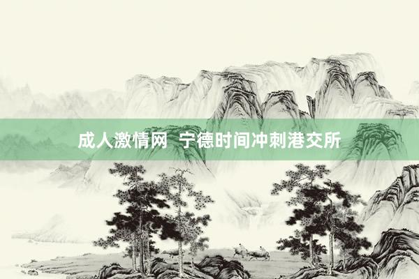 成人激情网  宁德时间冲刺港交所