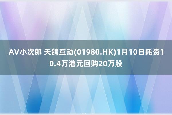 AV小次郎 天鸽互动(01980.HK)1月10日耗资10.4万港元回购20万股