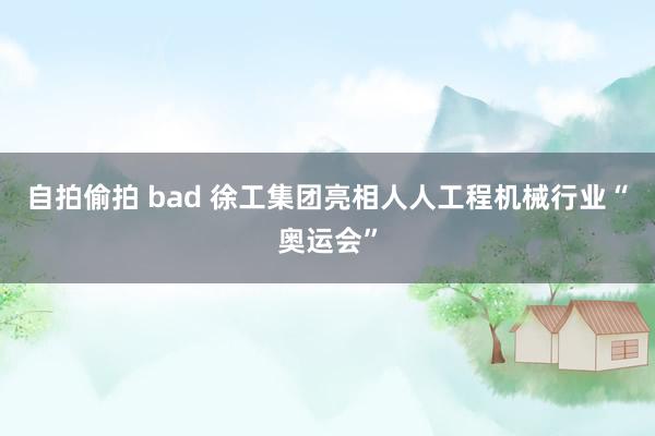 自拍偷拍 bad 徐工集团亮相人人工程机械行业“奥运会”