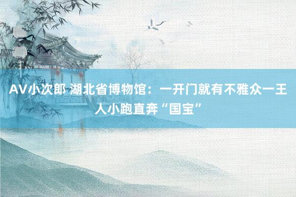 AV小次郎 湖北省博物馆：一开门就有不雅众一王人小跑直奔“国宝”