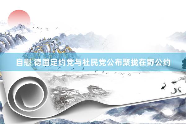 自慰 德国定约党与社民党公布聚拢在野公约