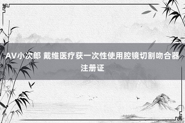AV小次郎 戴维医疗获一次性使用腔镜切割吻合器注册证