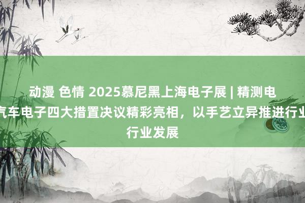 动漫 色情 2025慕尼黑上海电子展 | 精测电子携汽车电子四大措置决议精彩亮相，以手艺立异推进行业发展