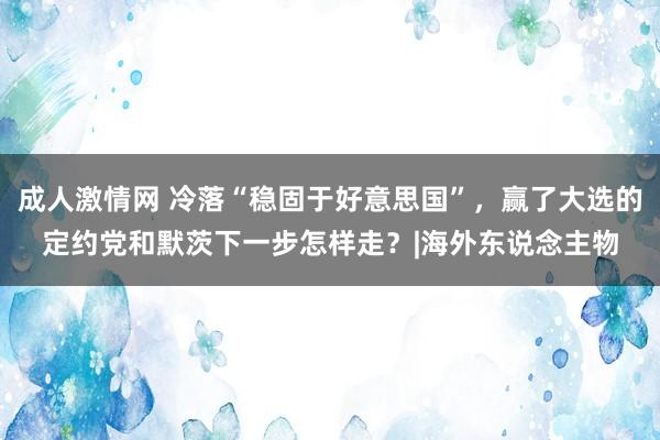 成人激情网 冷落“稳固于好意思国”，赢了大选的定约党和默茨下一步怎样走？|海外东说念主物