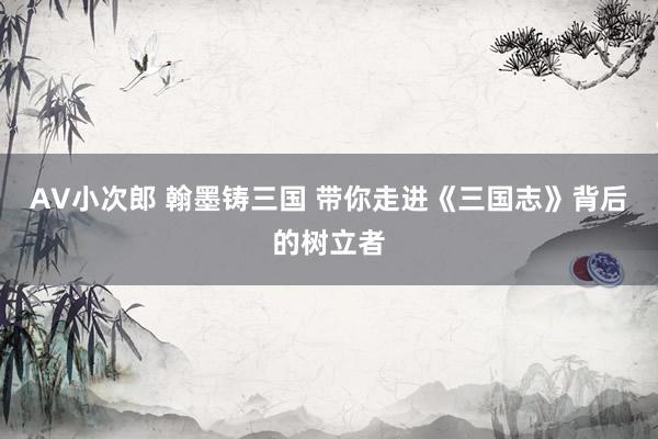 AV小次郎 翰墨铸三国 带你走进《三国志》背后的树立者